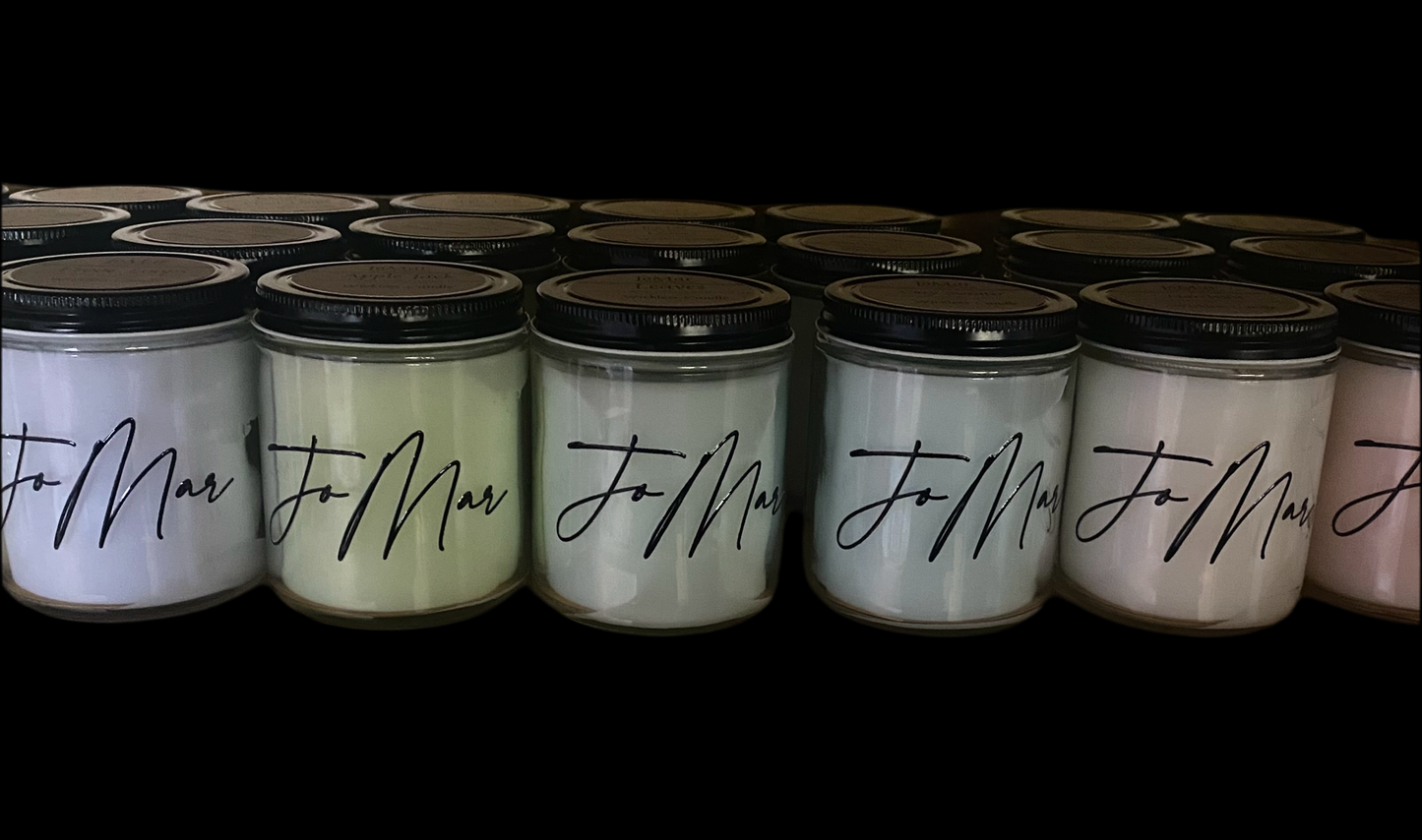 JoMar Collection WICKLESS Candle 8oz Glass Jar