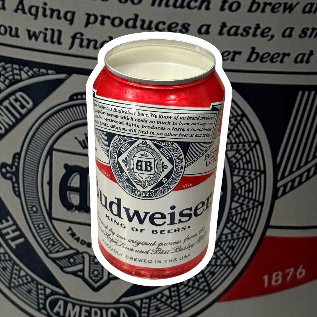 Beer Can Candle Leather Scent